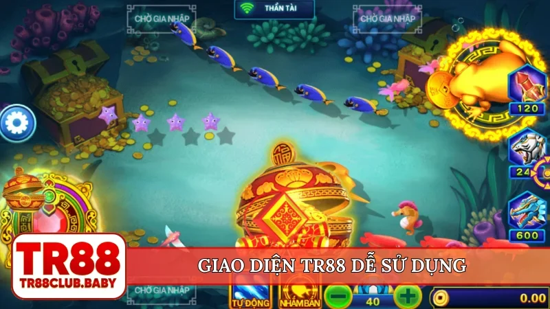 Giao diện TR88 dễ sử dụng